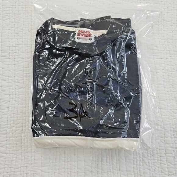 VTG Main Event Athletic Club Sweatshirt Men's Boxy Large Turquoise Black Raglan - Picture 12 of 12